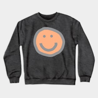 Smiley Face Peach Fuzz Pantone Color of the Year 2024 Crewneck Sweatshirt